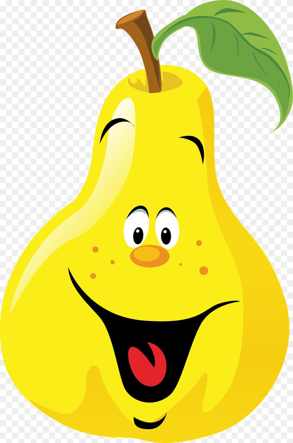 Anthropomorphic Happy Pear Clipart, Food, Produce, Plant, Fruit Free Transparent Png
