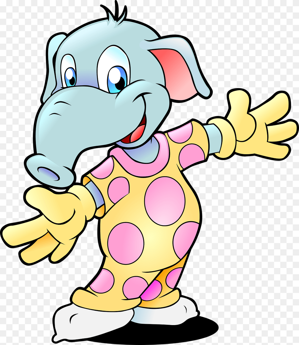 Anthropomorphized Animals Elephant Pajamas Pyjama Elephant Pajamas Clipart, Cartoon, Dynamite, Weapon Free Png