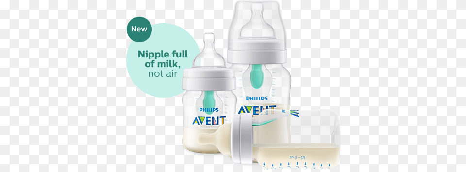 Anti Colic Baby Bottle With Airfree Vent Philips Anti Colic Bottles, Beverage, Milk, Shaker Free Png Download