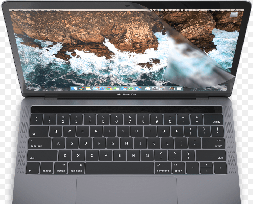 Anti Glare Screen Protector For 13 Inch Macbook Pro Macbook Con Touch Bar, Computer, Electronics, Laptop, Pc Free Png Download