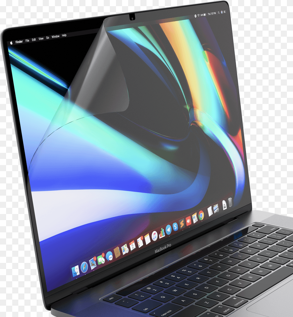Anti Glare Screen Protector For 16 Inch Macbook Pro Netbook, Computer, Electronics, Laptop, Pc Png Image