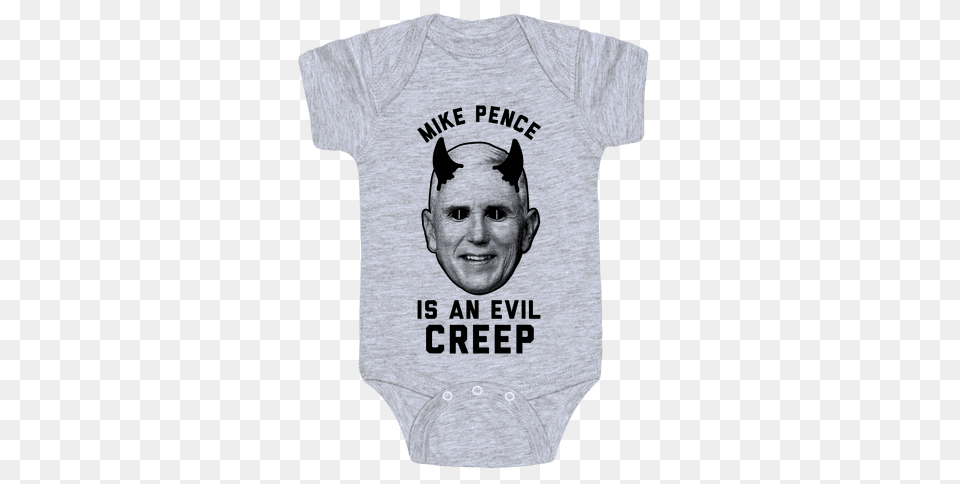 Anti Mike Pence Baby Onesies Lookhuman, Clothing, T-shirt, Shirt, Person Png Image