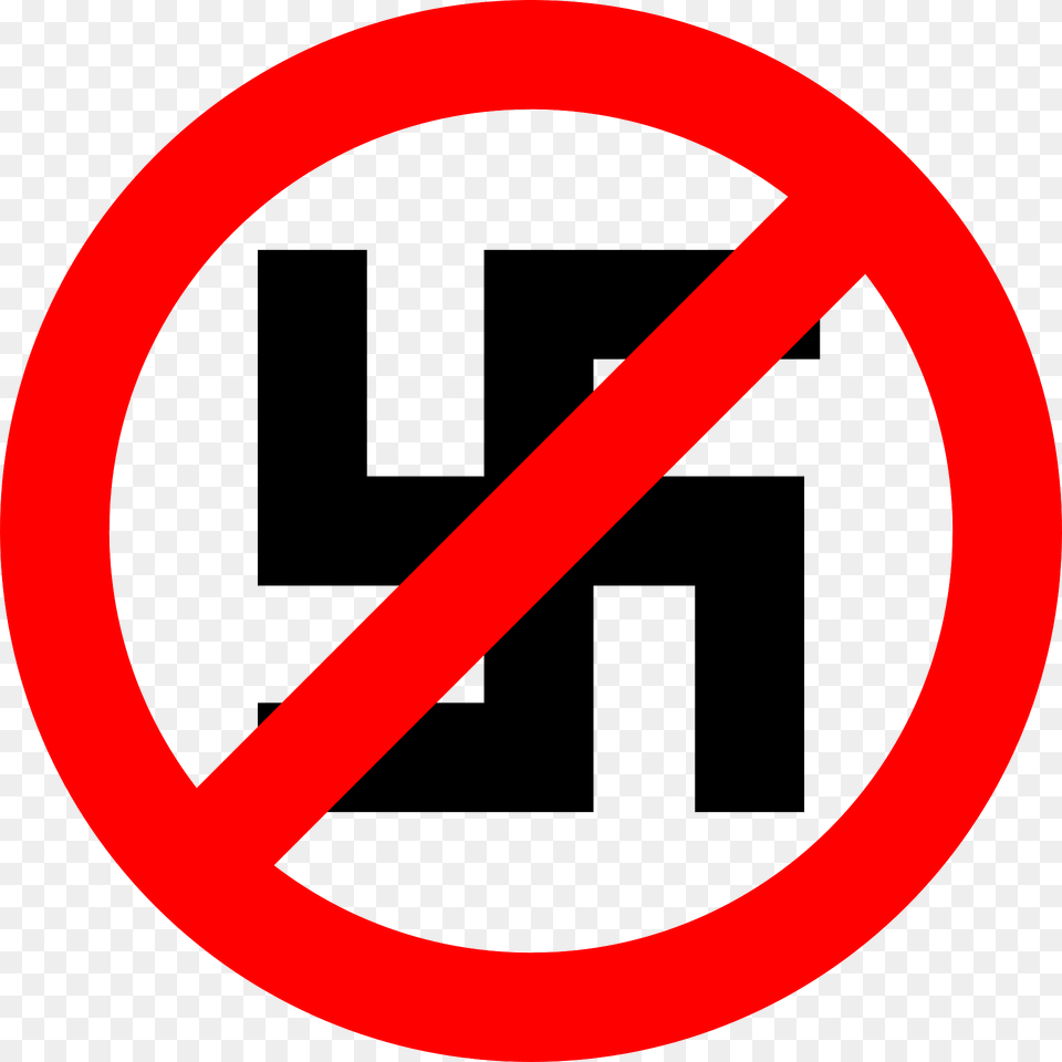 Anti Nazi Symbol Clipart, Sign, Road Sign Png