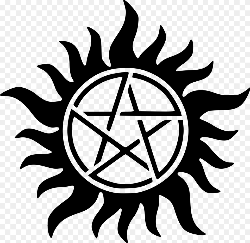 Anti Possession Symbol Transparent Supernatural Anti Possession Tattoo, Gray Free Png