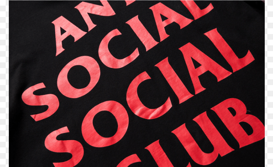 Anti Social Social Club, Clothing, T-shirt, Flag, Text Free Transparent Png