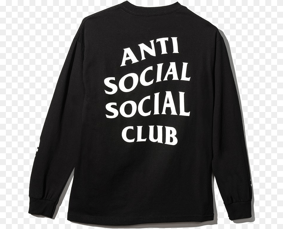 Anti Social Social Club Anti Social Social Club Iphone X Case, Clothing, Long Sleeve, Sleeve, T-shirt Free Png Download