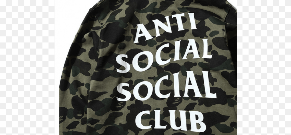 Anti Social Social Club Assc Logo Camo Hoodie Assc Mind Games Hoodie, Military, Military Uniform, Clothing, Coat Free Transparent Png