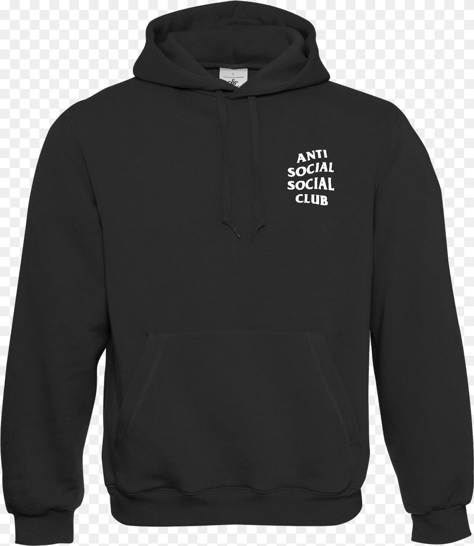 Anti Social Social Club Black Hoodie Bmw Unisex Classic Pull Over Hooded Sweat Xs 3xl Free, Clothing, Knitwear, Sweater, Sweatshirt Png Image