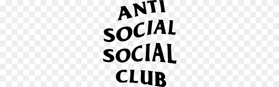 Anti Social Social Club Logo Vector, Gray Free Transparent Png
