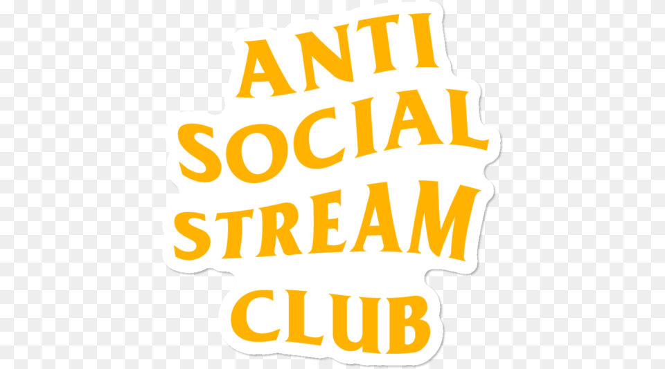 Anti Social Stream Club Sticker By Vaughnwhiskey Design Humans Vertical, Text, Dynamite, Weapon Free Png
