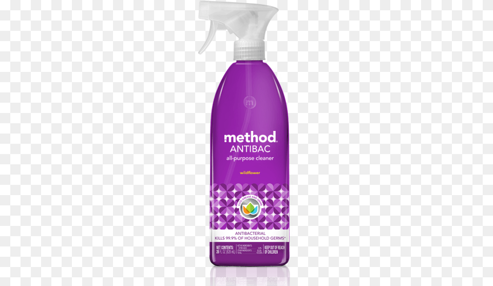 Antibacterial All Purpose Cleaner Method Antibac All Purpose Cleaner, Herbal, Herbs, Plant, Bottle Png