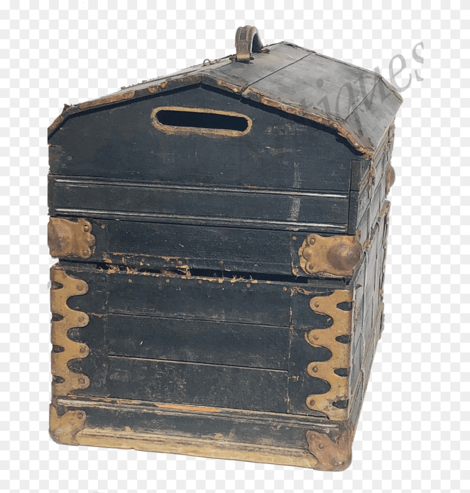 Antique 1900 Pigeon Bird Carrier Log Cabin Construction Wood, Treasure, Mailbox, Box Free Png Download