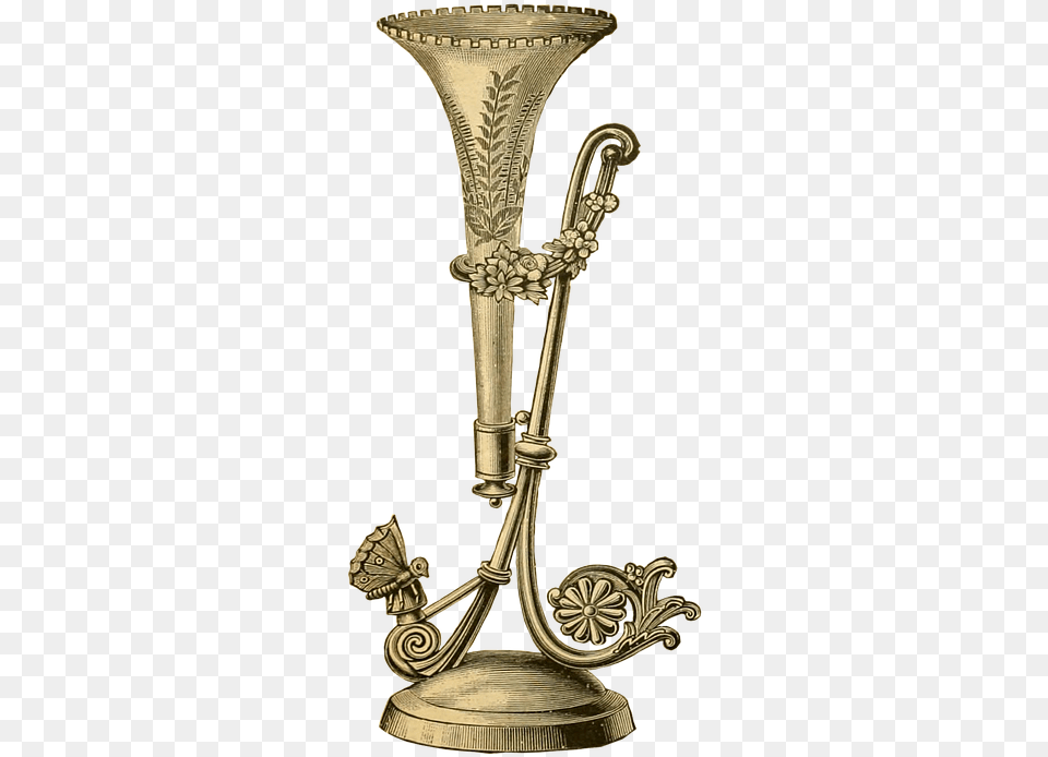 Antique, Bronze, Smoke Pipe, Brass Section, Horn Free Transparent Png