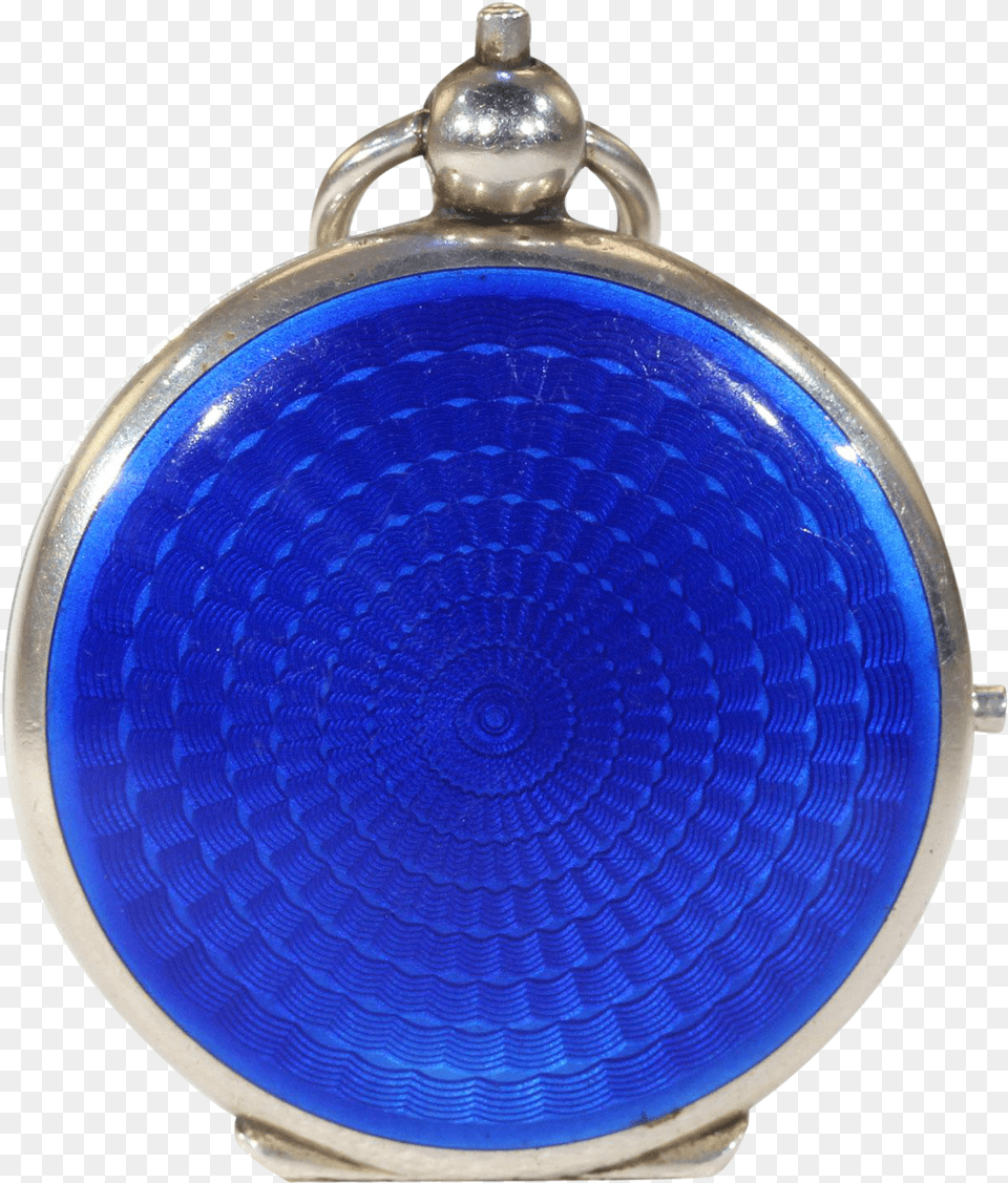 Antique Blue Enamel Compact Locket Pendant, Accessories, Gemstone, Jewelry Free Png