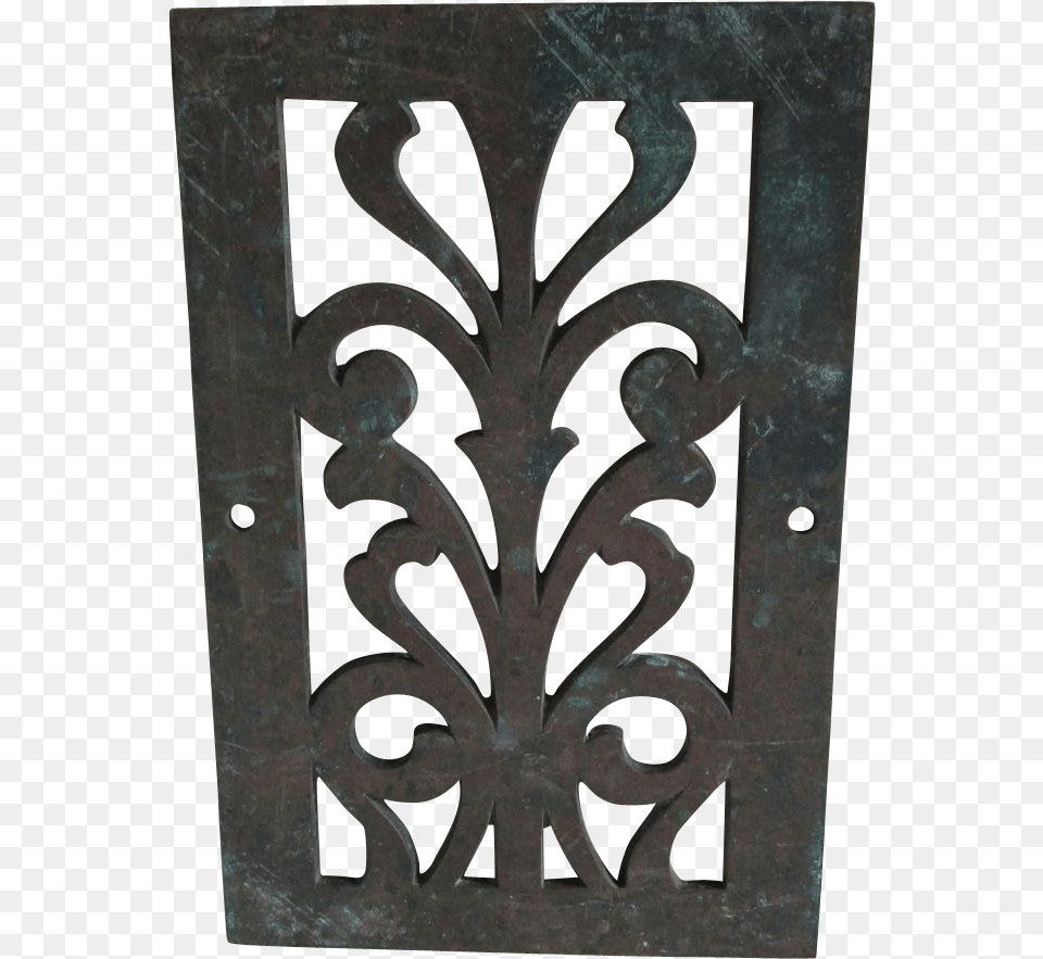 Antique Bronze Grate Garden Architectural Element Gate, Cross, Symbol Png