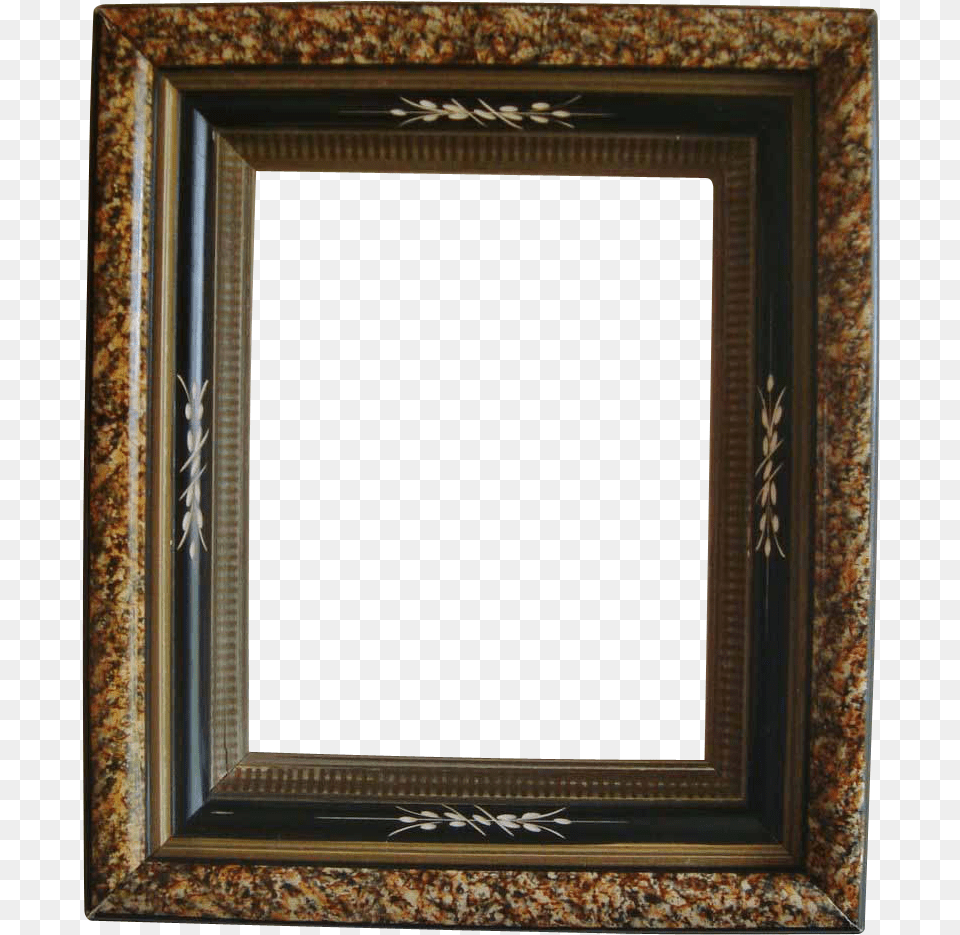 Antique C Victorian Eastlake Aesthetic Ebonized Coyote Antique Wood Picture Frame, Art, Home Decor, Mirror, Painting Png