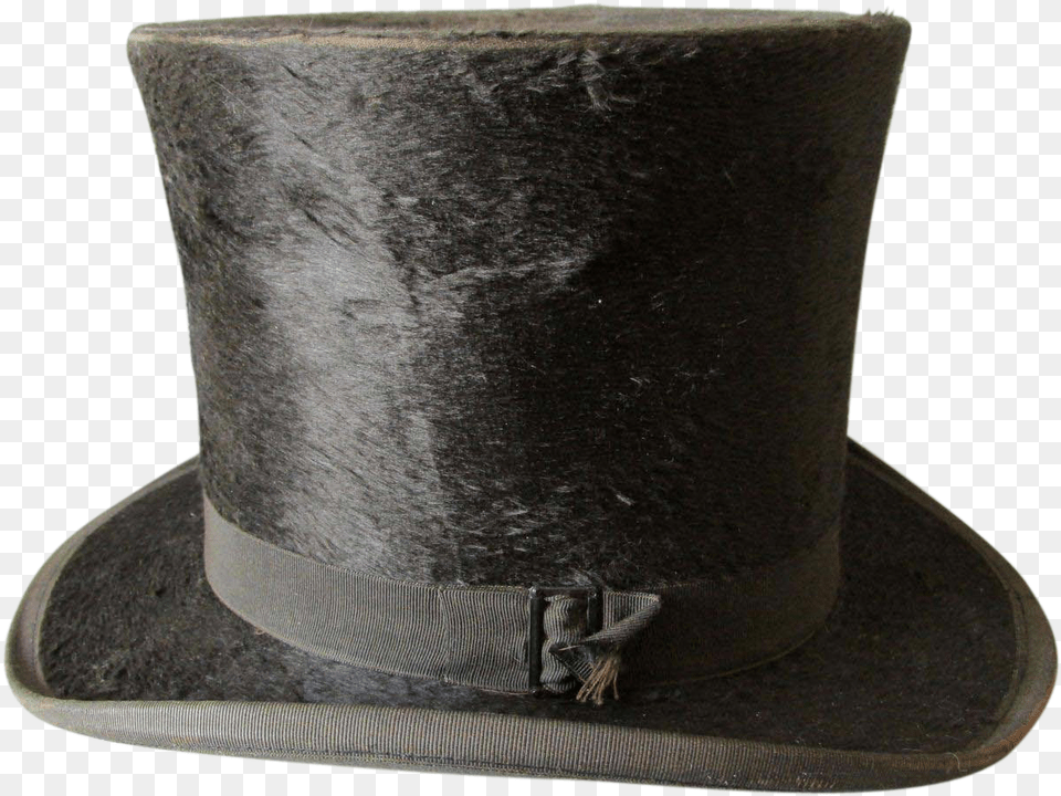 Antique C1870s Gentleman S Top Hat Silk Plush Millinery Saucer, Clothing Free Transparent Png