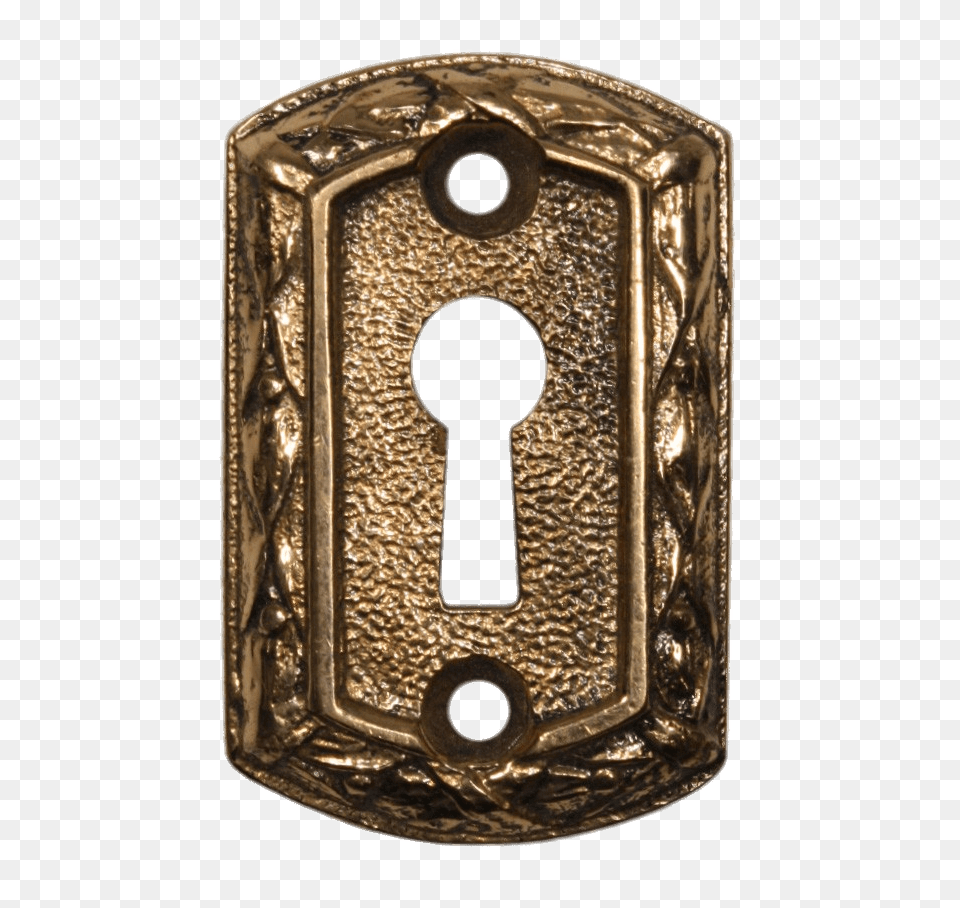 Antique Cast Keyhole, Bronze, Handle Png