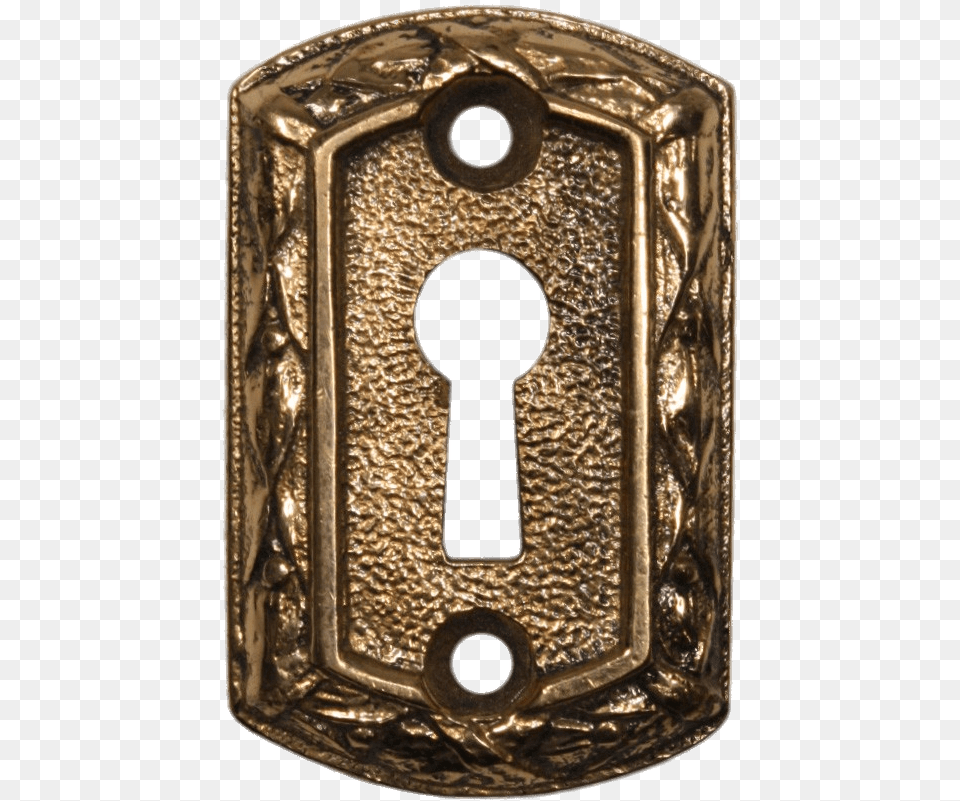 Antique Cast Keyhole Transparent Keyhole, Bronze Free Png