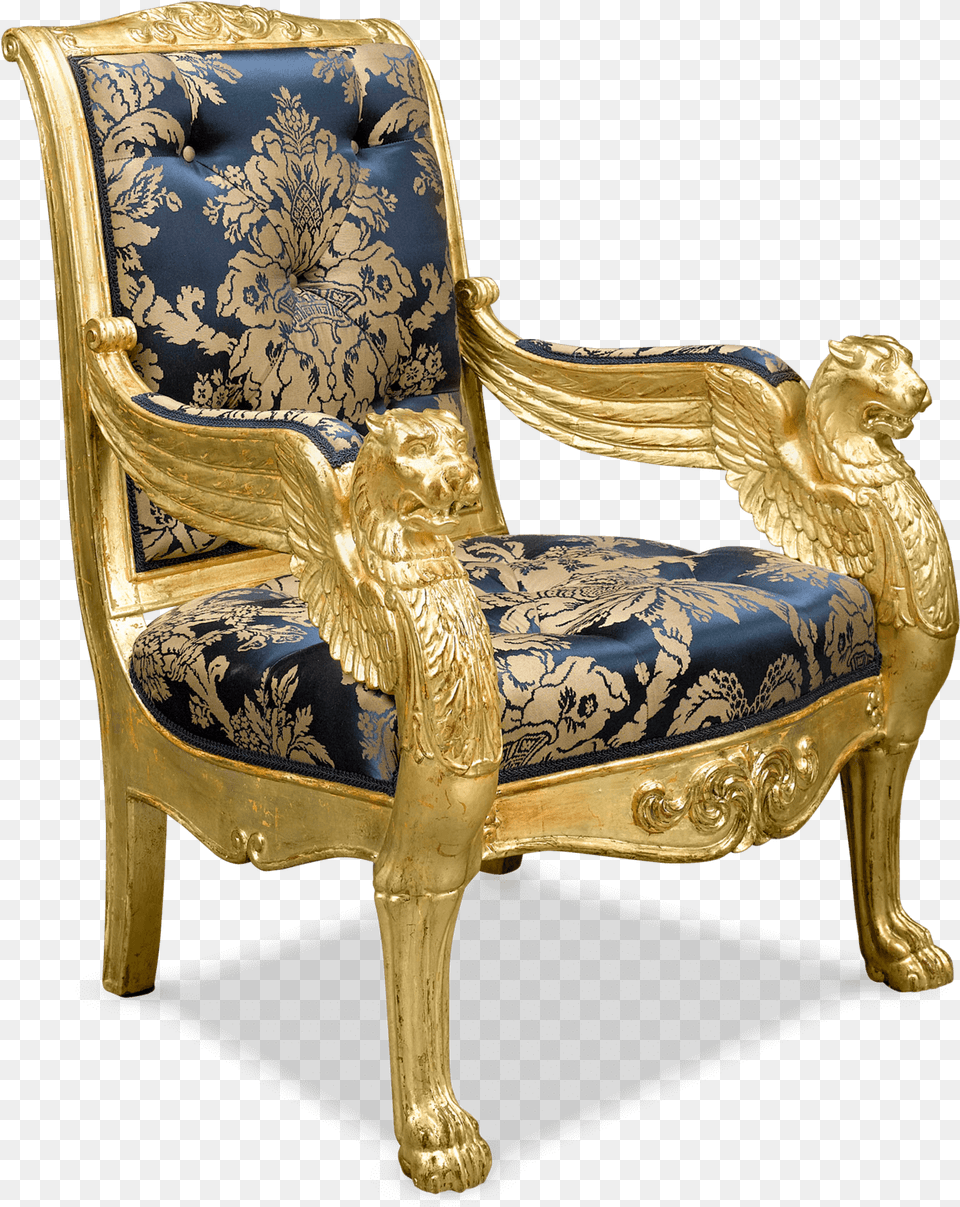 Antique Chairs Lion, Chair, Furniture, Armchair Png