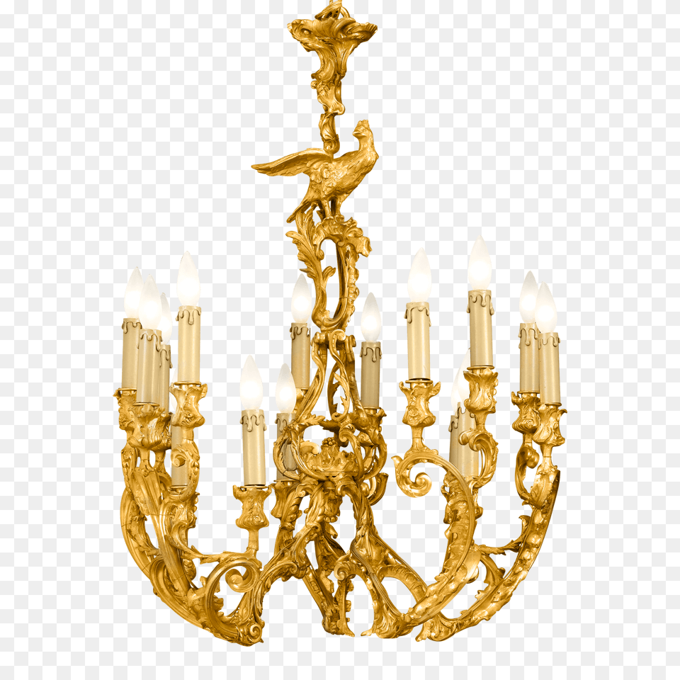 Antique Chandeliers Bronze Ormolu Chandelier Rococo Revival, Lamp Png Image