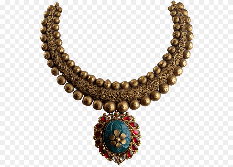 Antique Chettinad Gold, Accessories, Jewelry, Necklace Png Image