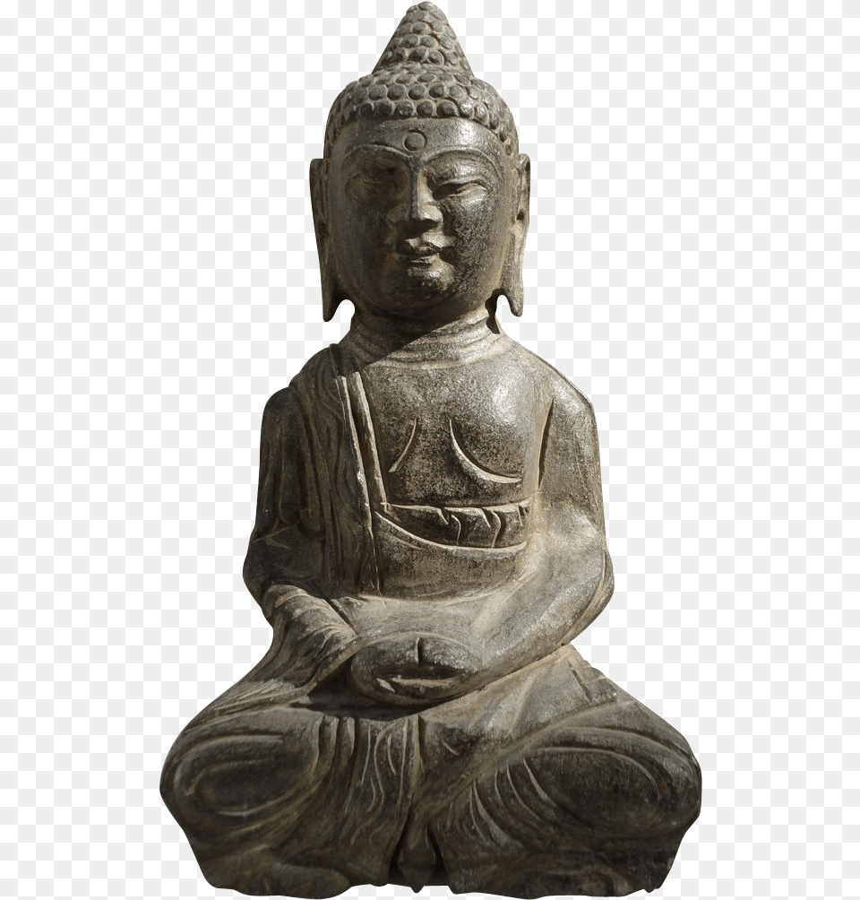 Antique Chinese Stone Sitting Buddha Statue Gautama Buddha, Adult, Art, Male, Man Free Png Download