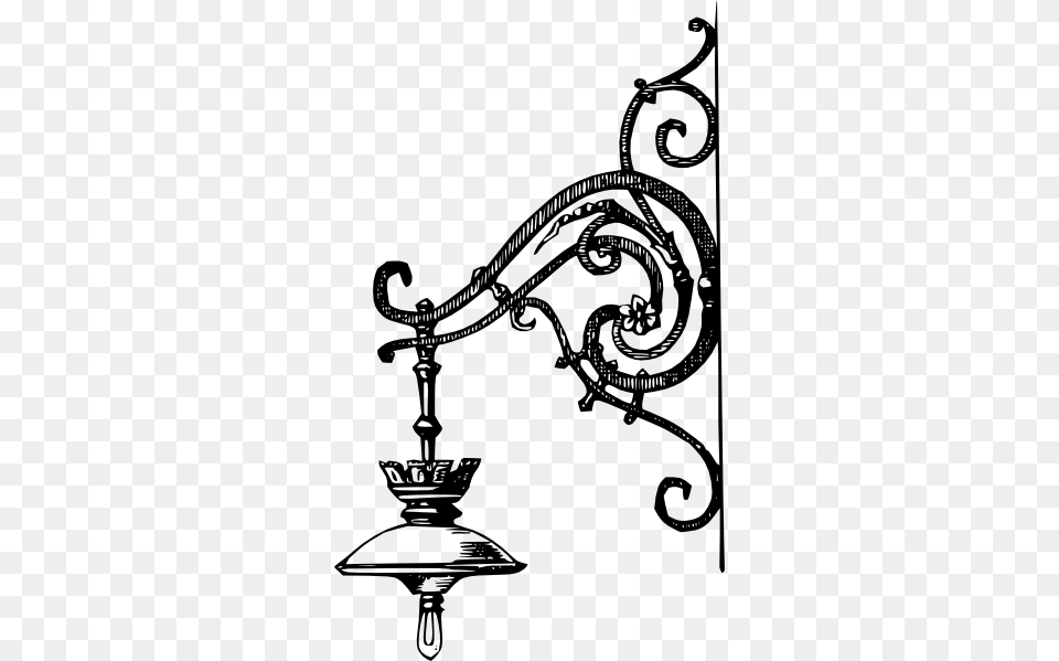 Antique Clip Art, Lamp, Bronze Png