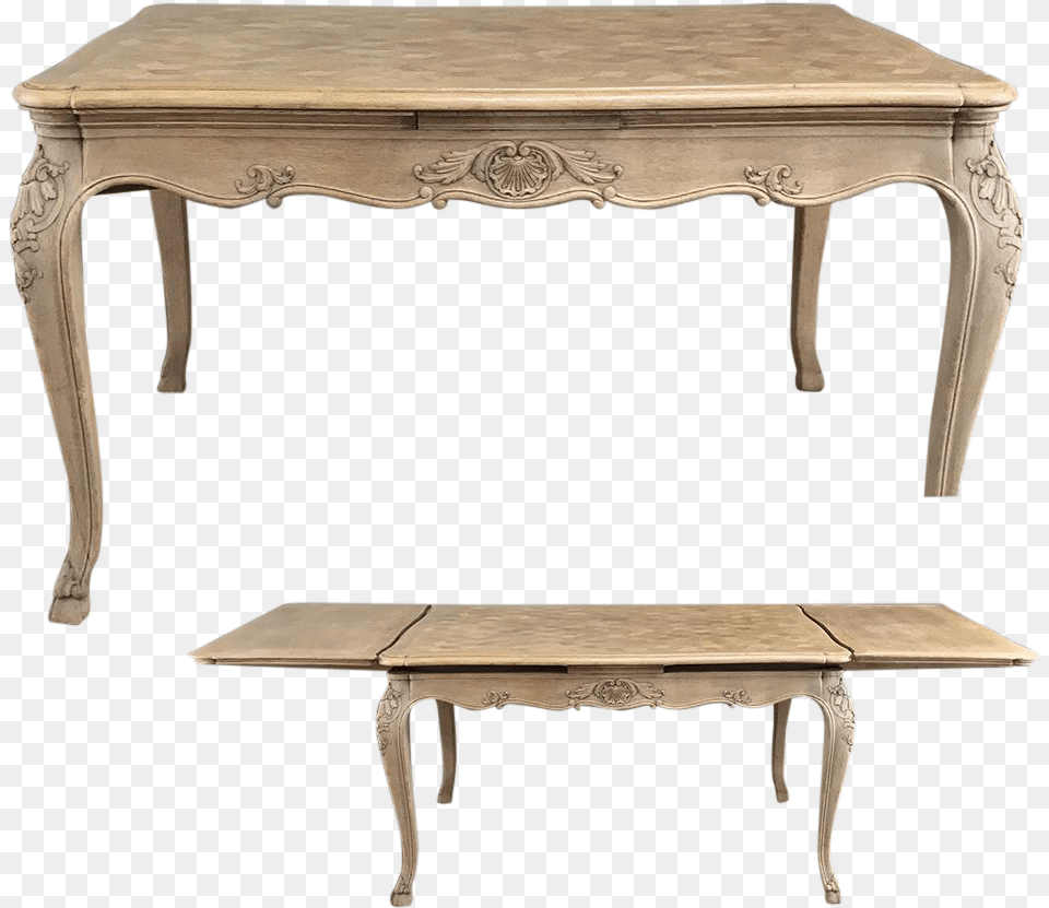 Antique Country French Provincial Stripped Draw Leaf Dining Table Coffee Table, Coffee Table, Desk, Furniture, Dining Table Free Transparent Png