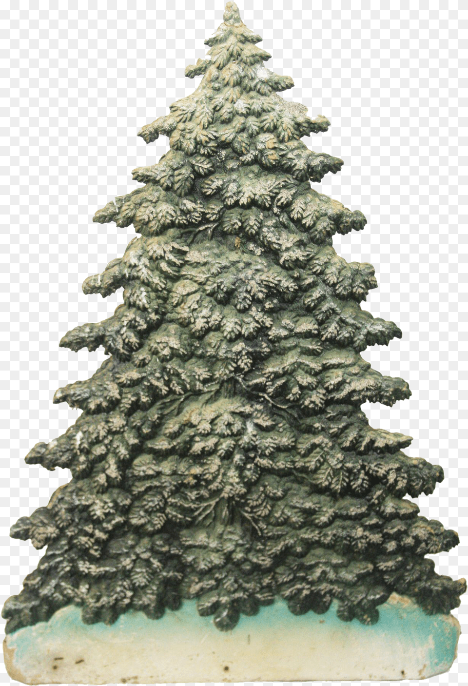 Antique Die Cut Large Christmas, Fir, Tree, Plant, Pine Png