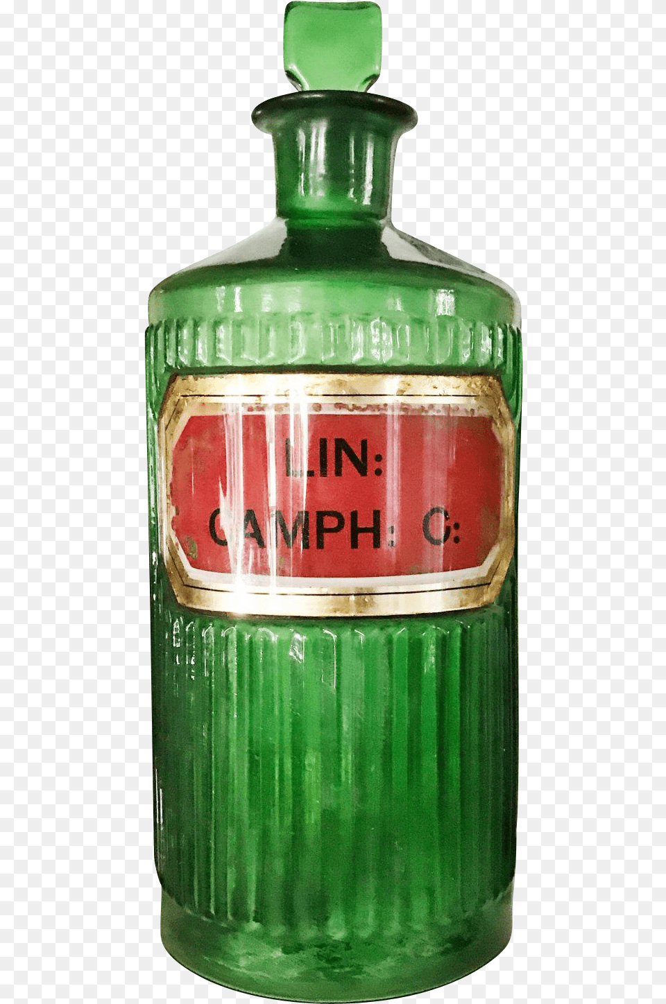 Antique English Label Under Glass Poison Bottle Glass Bottle, Alcohol, Beer, Beverage, Liquor Free Transparent Png