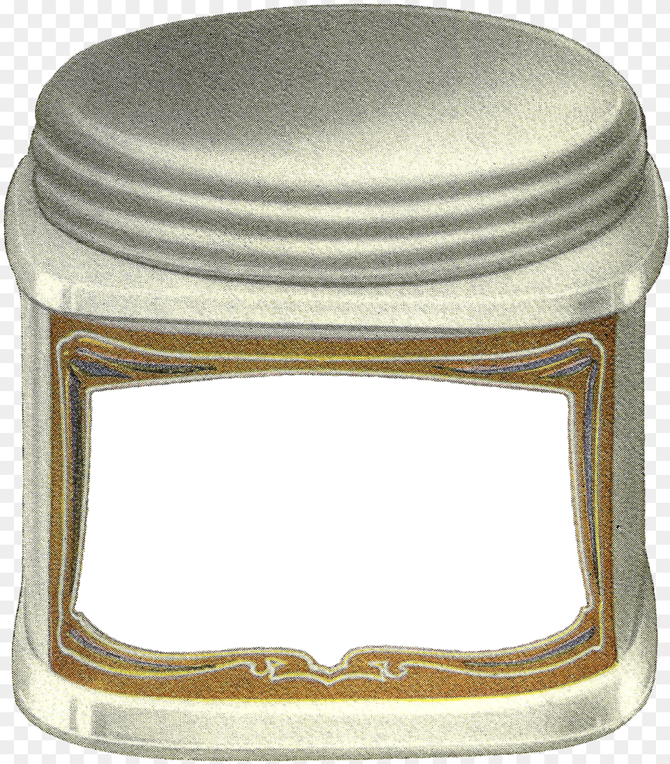 Antique Face Cream Label, Jar, Head, Person, Bottle Png Image