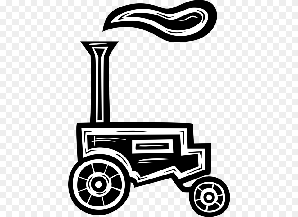 Antique Farm Equipment Tractor, Stencil, Wheel, Machine, Vehicle Png