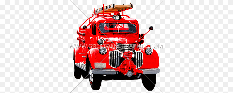 Antique Fire Truck Production Ready Artwork For T Shirt Car, Transportation, Vehicle, Fire Truck Free Png