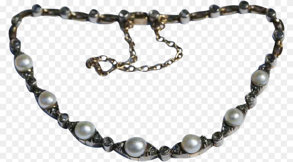 Antique French Pearl Diamond Bracelet From Necklace, Accessories, Jewelry, Gemstone Free Png