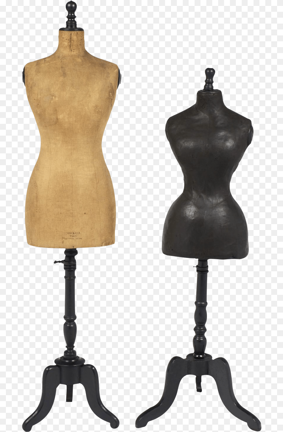 Antique French Set Of On Decaso Com Dress Form Silhouette, Body Part, Person, Torso, Mannequin Free Png Download