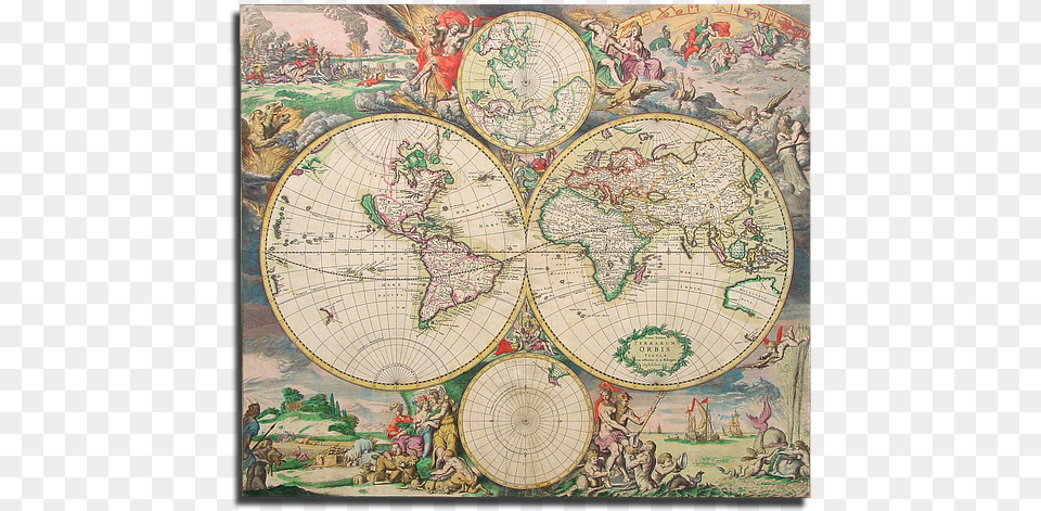 Antique Globe Map, Chart, Plot, Atlas, Diagram Png