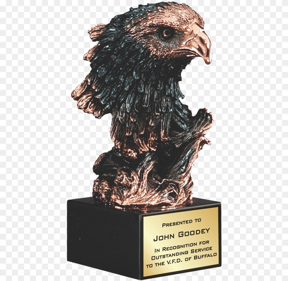 Antique Gold Eagle Head Award, Animal, Bird, Beak Free Png