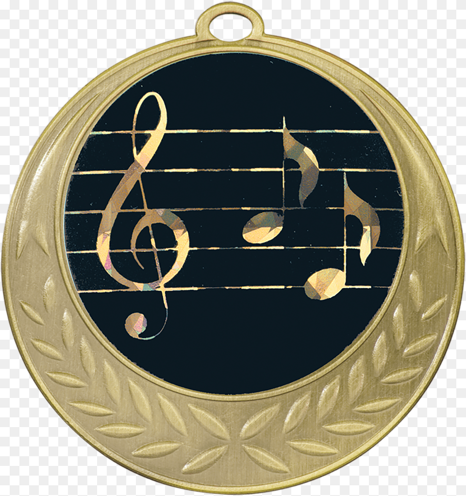 Antique Gold Music Medal Circle, Accessories, Earring, Jewelry Png