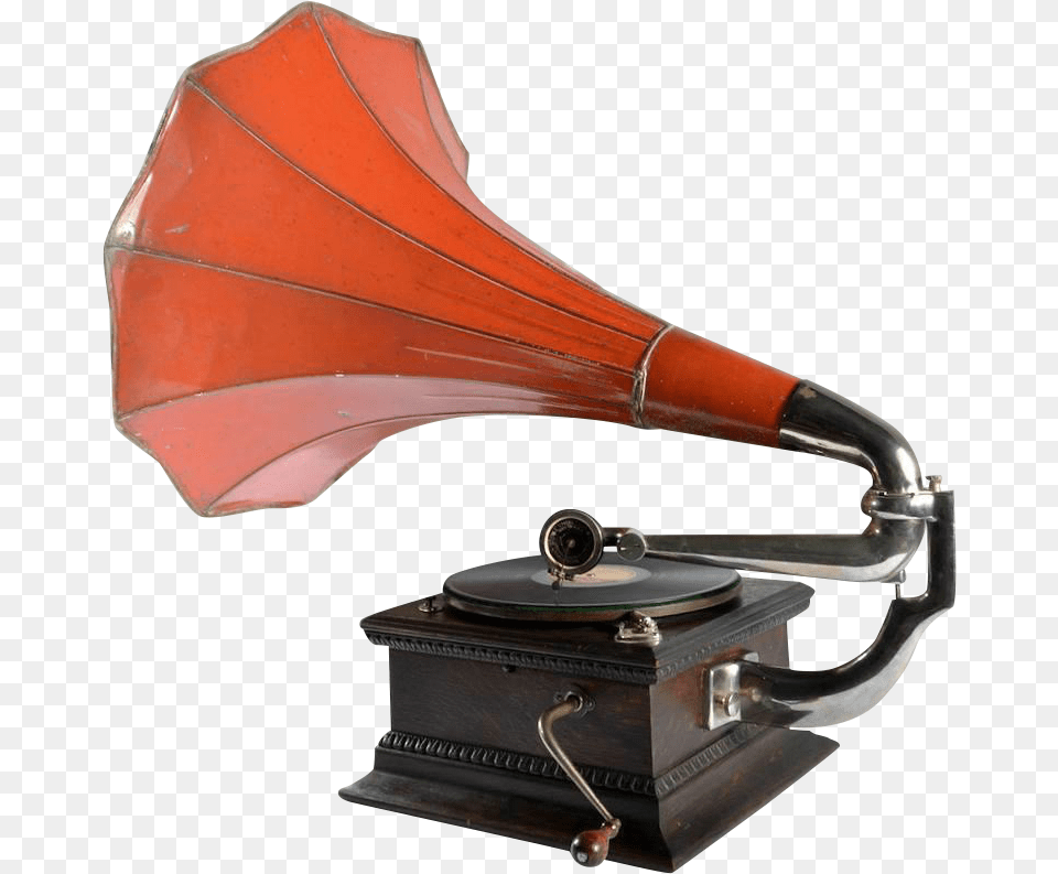 Antique Gramophone Hmv Great Britain 1910 Phonograph Handbag Png Image