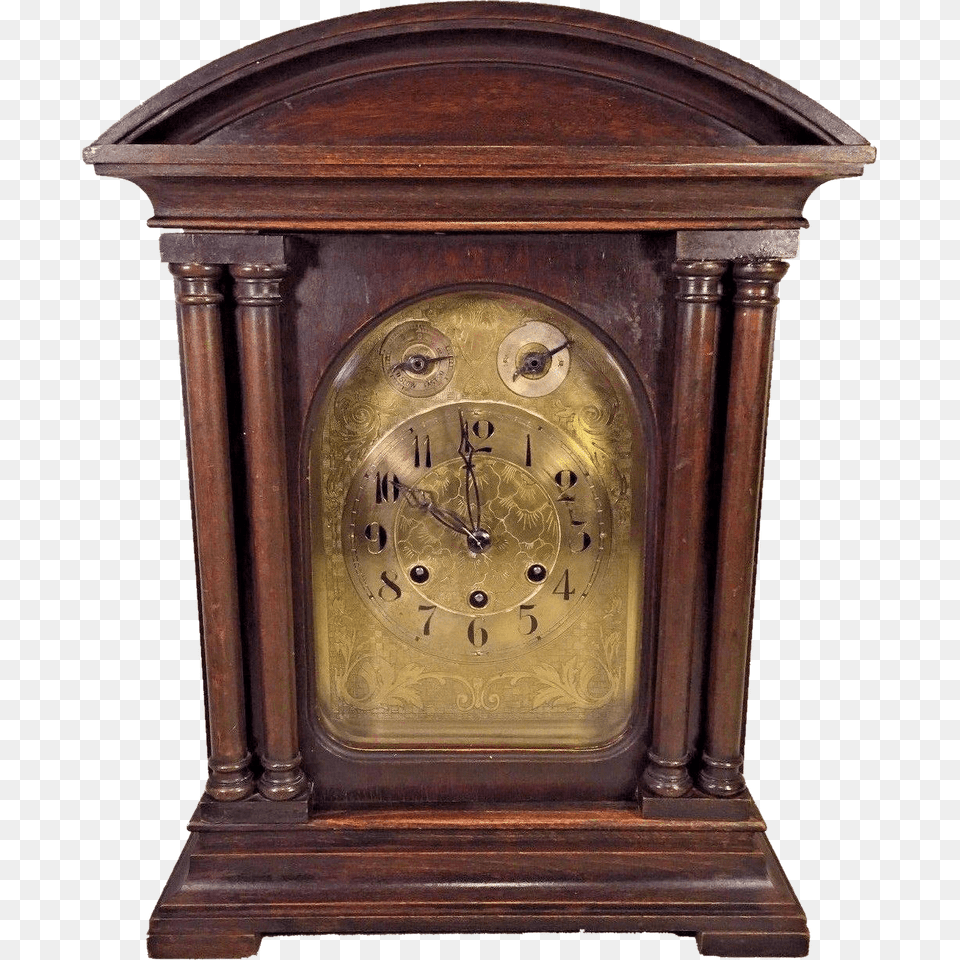 Antique Gustav Becker Clock, Analog Clock Free Png Download
