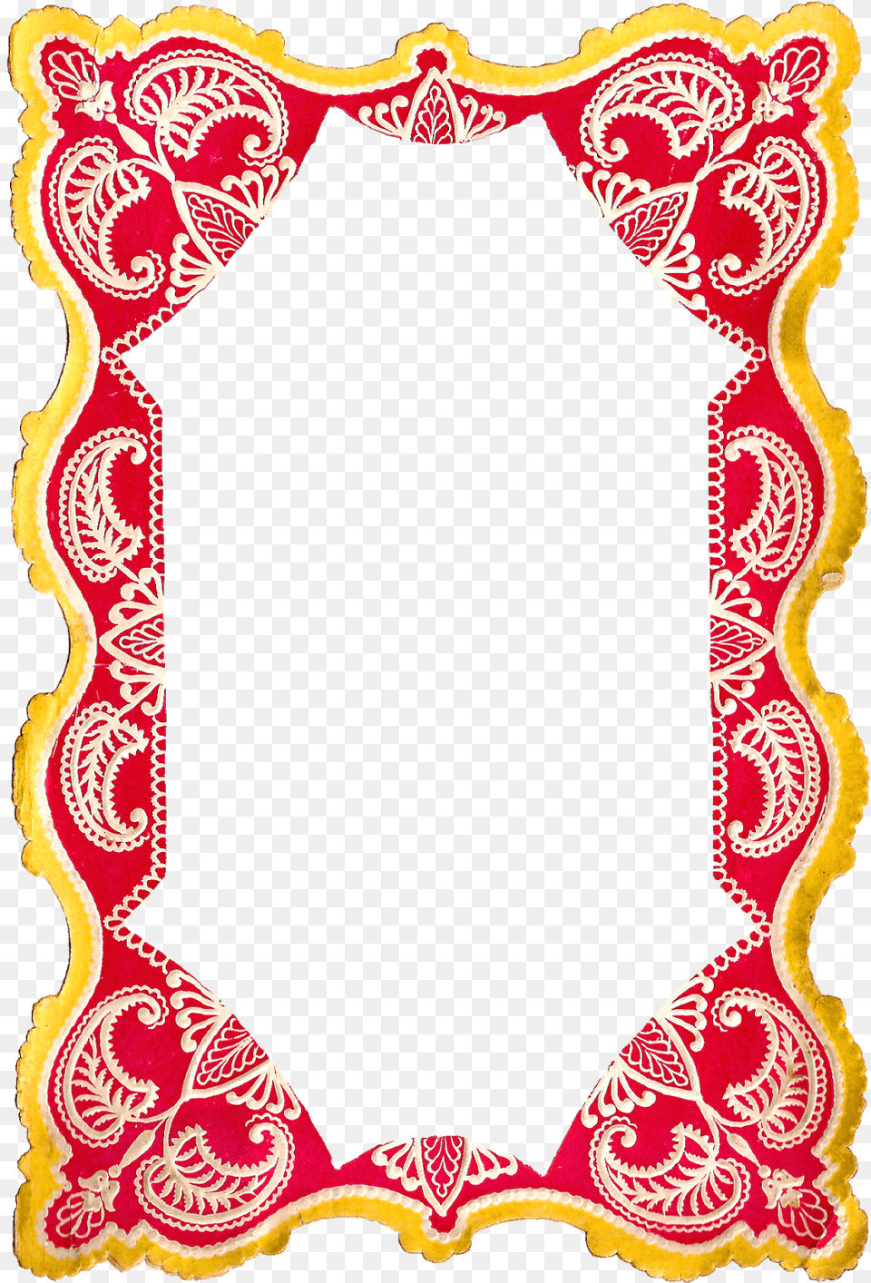 Antique Images Digital Clip Art Of Red And Yellow Frames, Pattern, Adult, Bride, Female Free Png Download