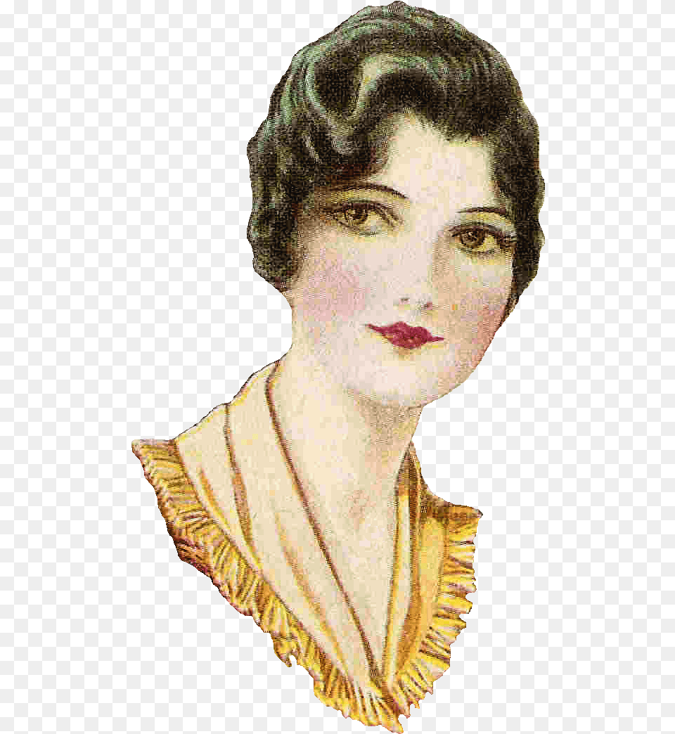 Antique Images Vintage Fashion Clip Art 1917 Womens Illustration, Adult, Portrait, Photography, Person Png Image