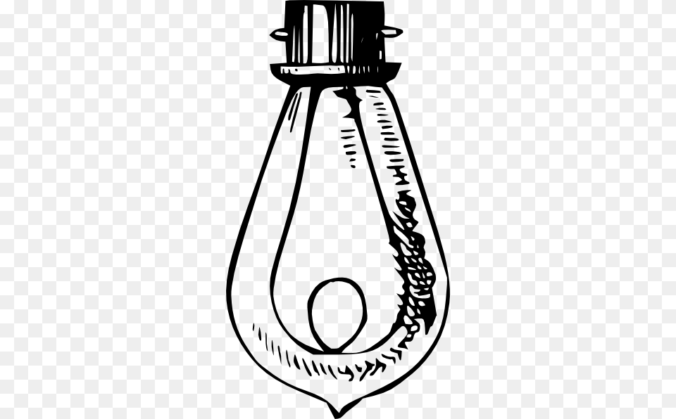 Antique Incandescent Bulb Clip Art At Clker Edison Bulb Clip Art, Light, Ammunition, Grenade, Weapon Png