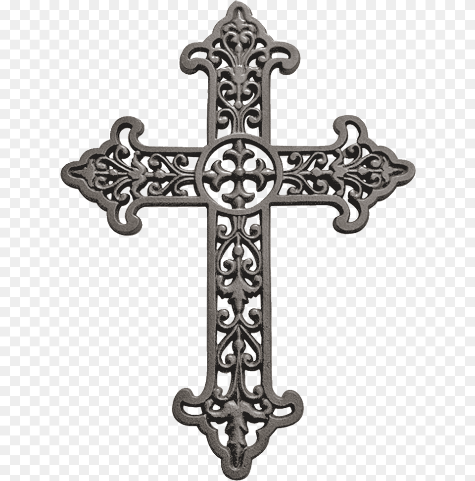 Antique Iron Metal Cross, Symbol, Crucifix Free Png Download