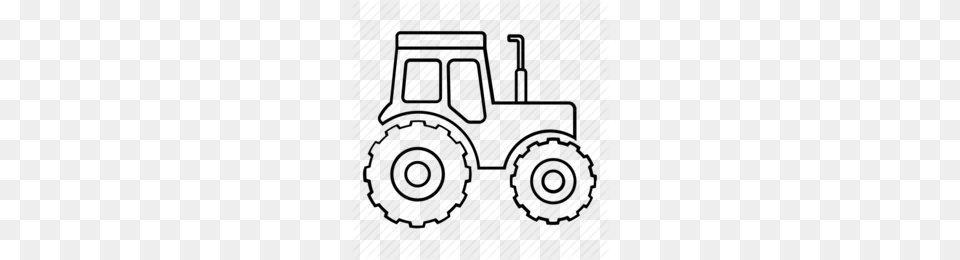 Antique John Deere Tractor Black And White Clipart, Postage Stamp, Smoke Pipe Free Png