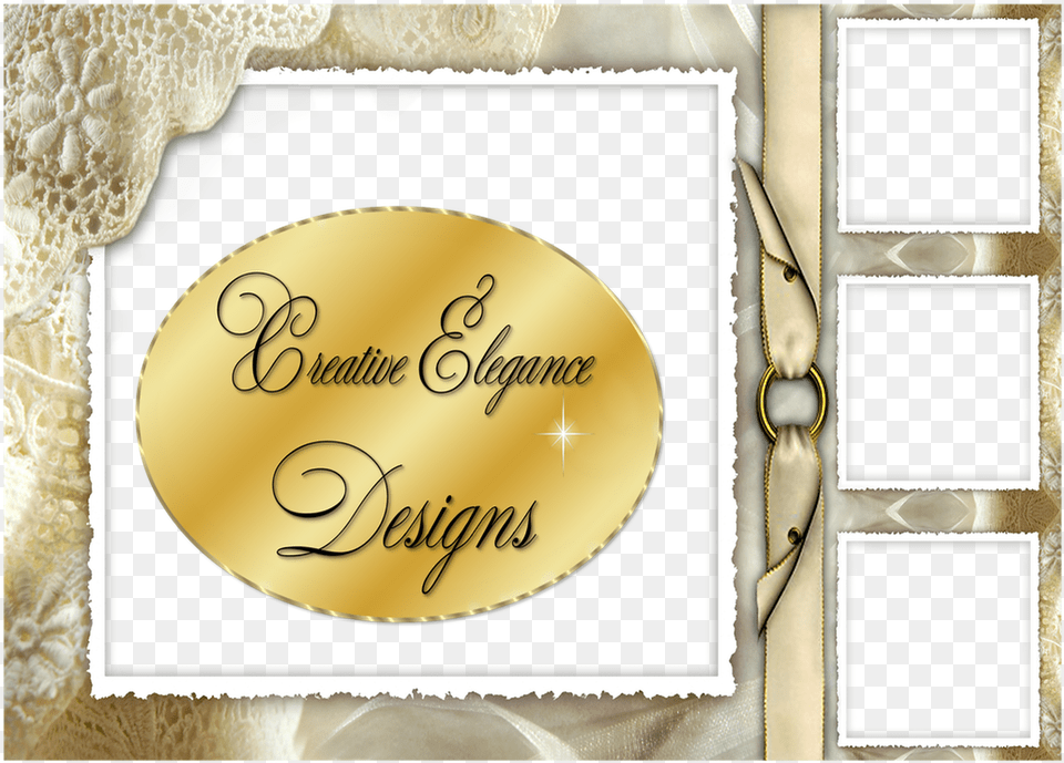 Antique Lace Frame Circle, Text, Disk Free Png