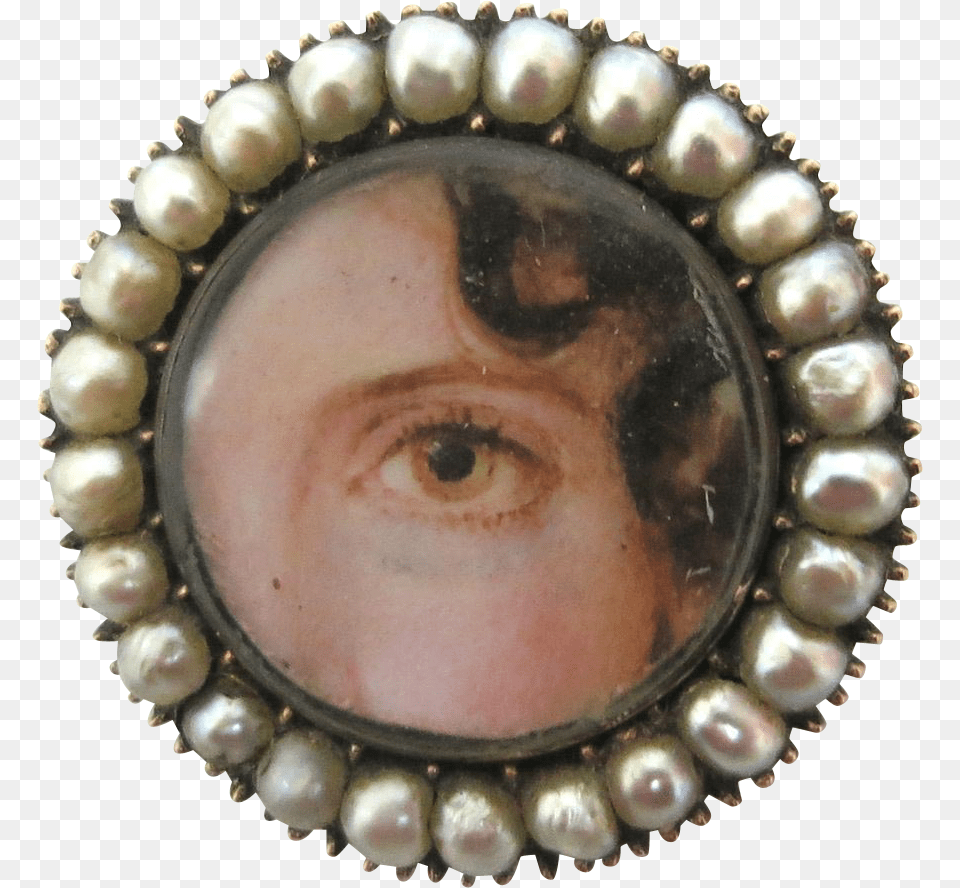 Antique Lovers Eye Brooch, Accessories, Jewelry, Necklace, Pearl Png Image