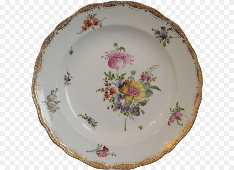 Antique Meissen Porcelain Plate Rococo Design Plate, Art, Dish, Food, Meal Free Transparent Png