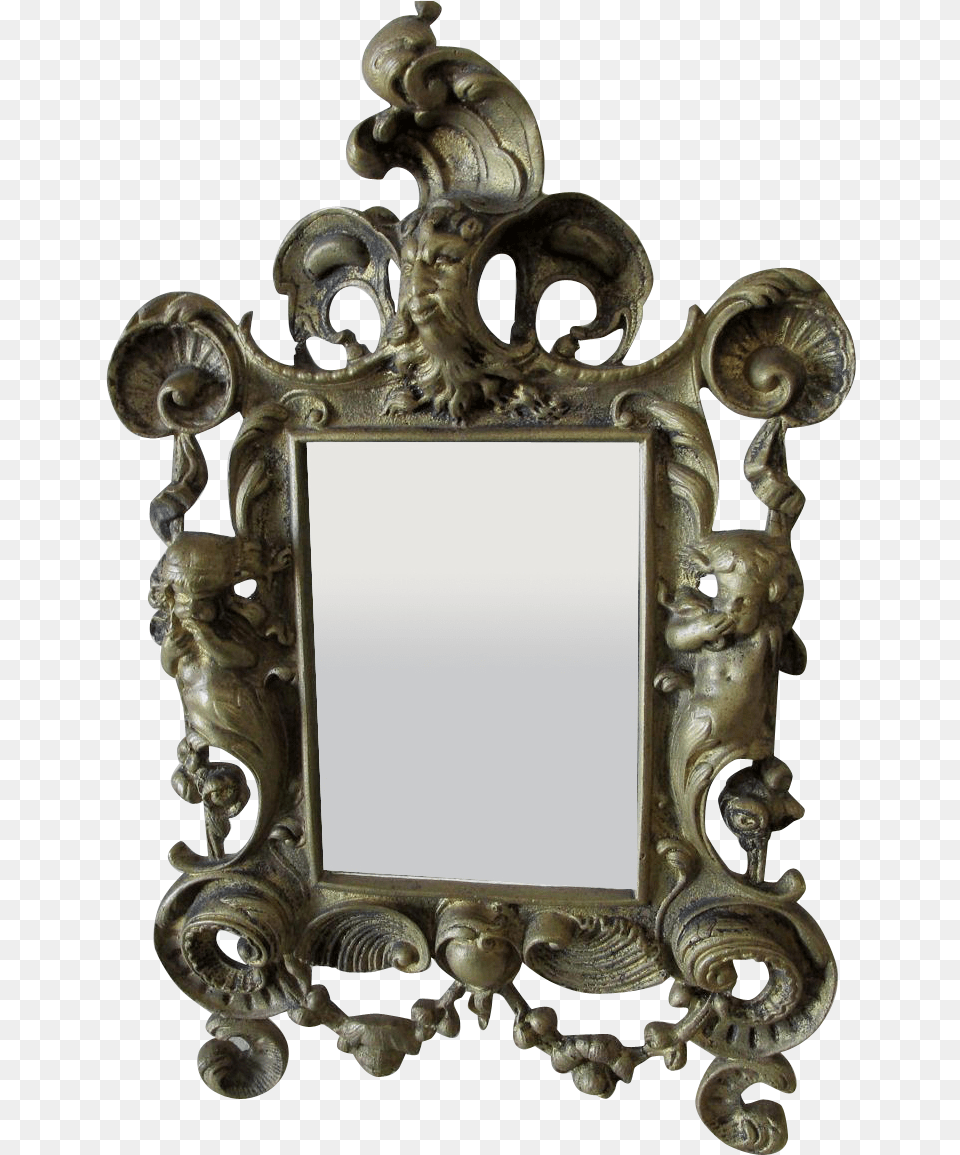 Antique Mirror Frame Tattoo Art Nouveau Filigree Art Filigree Mirror Frame, Bronze, Photography, Animal, Invertebrate Png